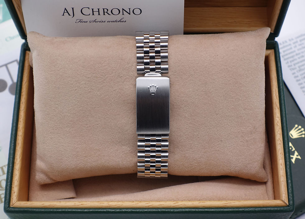 Thumbnail: Gents Stainless Steel Rolex Oyster Perpetual Datejust Complete With Box & Papers