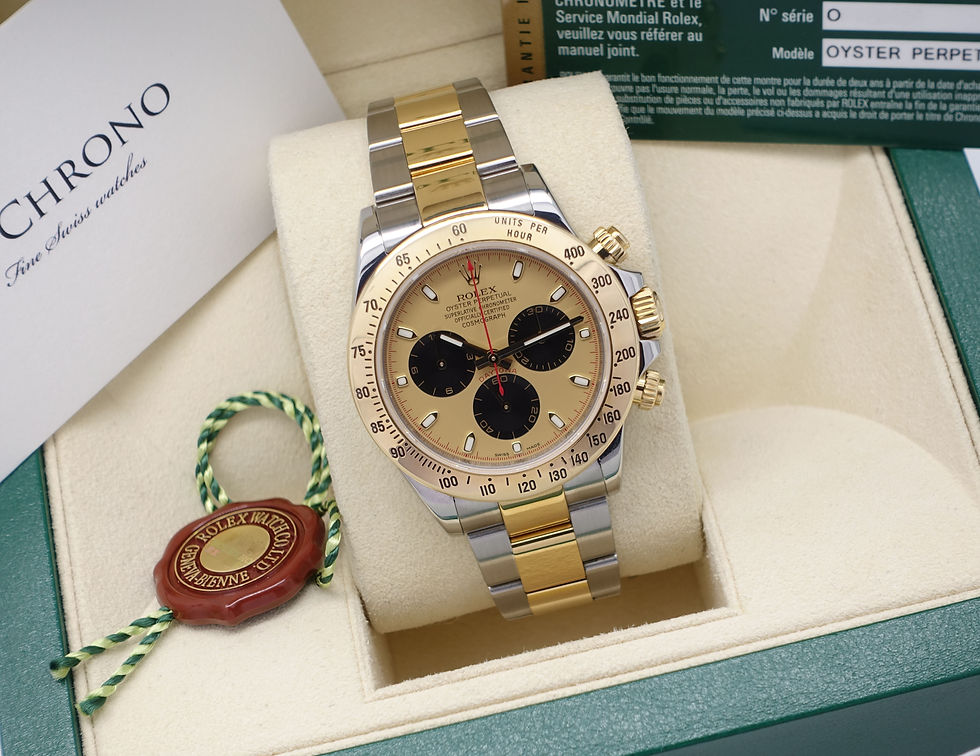 Thumbnail: Gents Steel & Gold Rolex Oyster Perpetual Daytona Rare Paul Newman Dial 116523