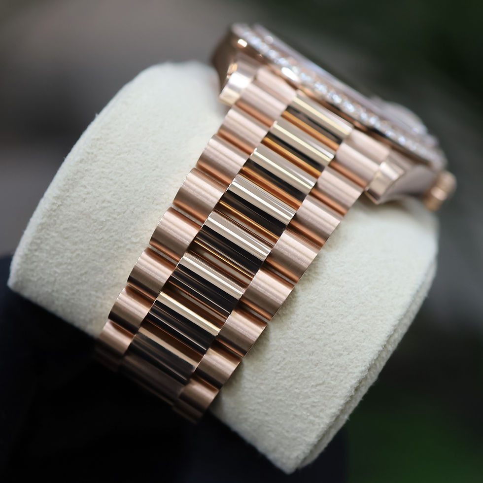 Thumbnail: Unworn Pave Diamond 18ct Rose Gold Rolex Oyster Perpetual Day-Date 40 228345RBR