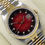 Thumbnail: Gents Factory Diamond Red Vignette Dial Steel & 18ct Gold Rolex Datejust 16233