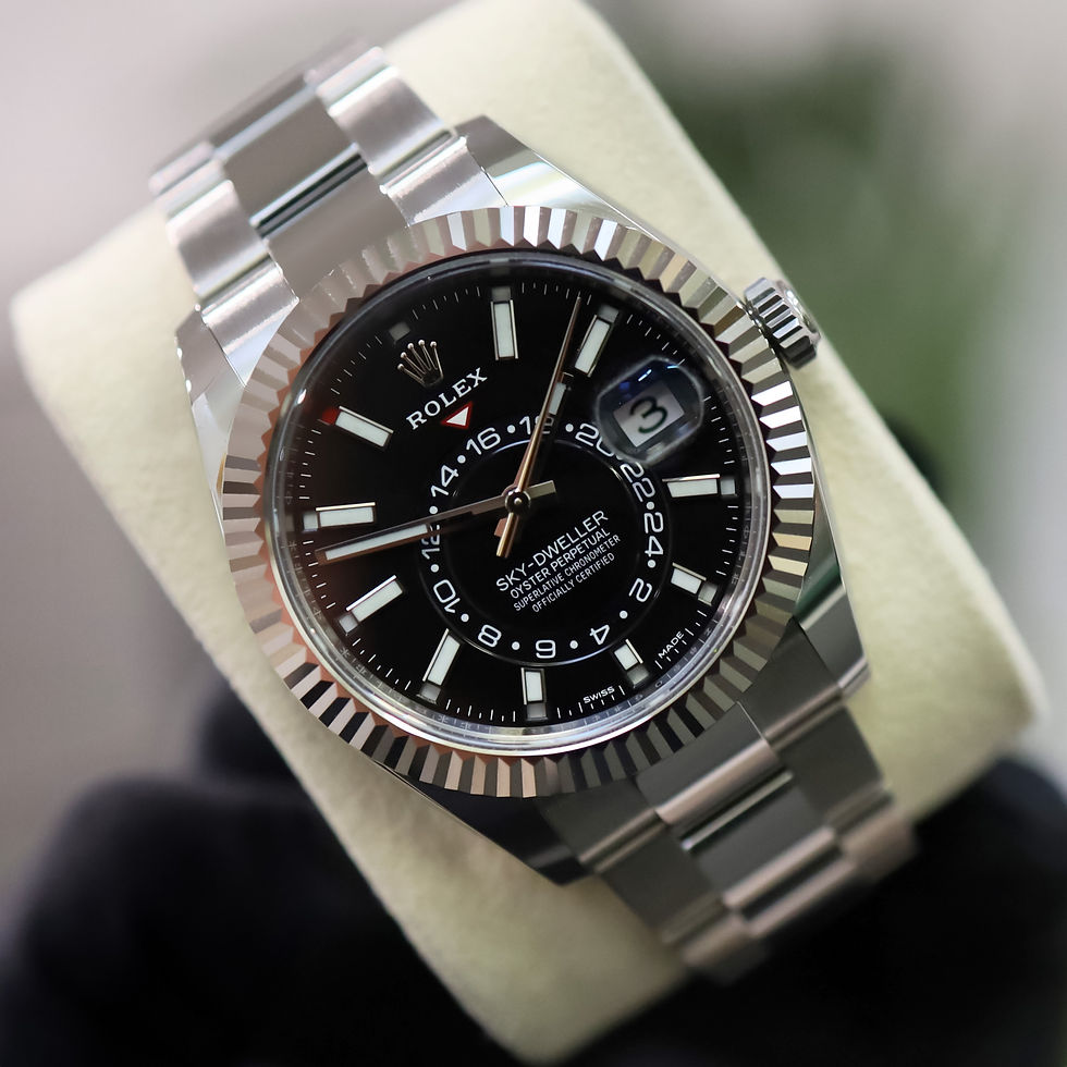 Thumbnail: Rolex Sky-Dweller 326934 Black dial Box and Papers Brand New 2021