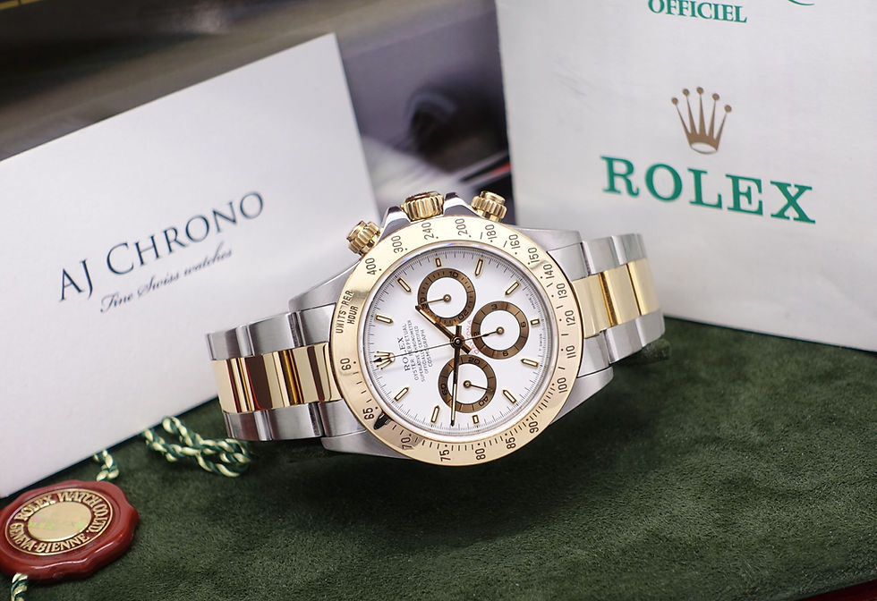 Thumbnail: Gents Steel & 18ct Gold Rolex Daytona 16523 Complete With Box & Papers