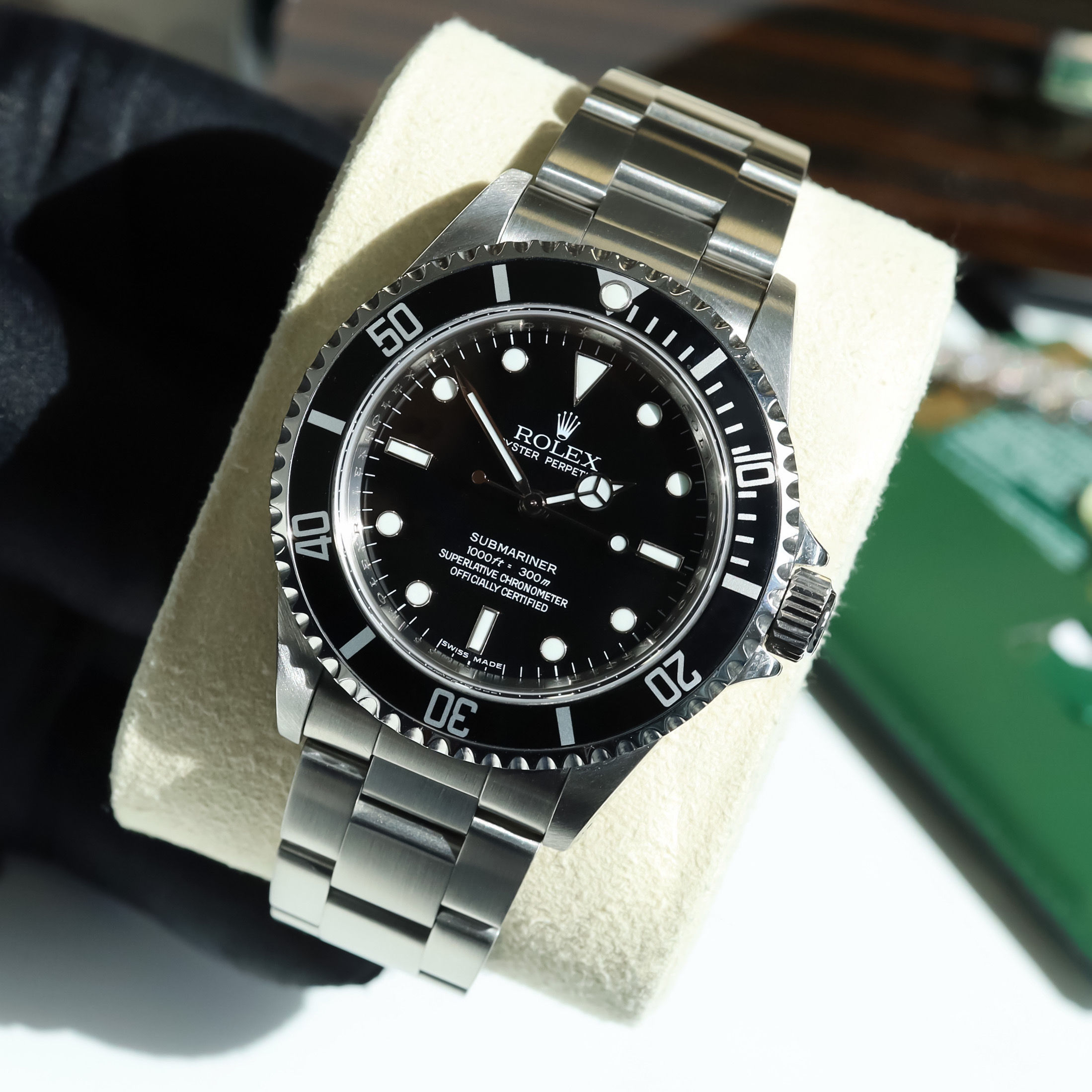 4 Liner Stainless Steel Rolex Submariner 14060M Complete With Box & Papers