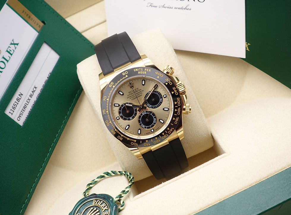 Thumbnail: Gents 18ct Yellow Gold Oysterflex Daytona Complete With Box & Papers 2017