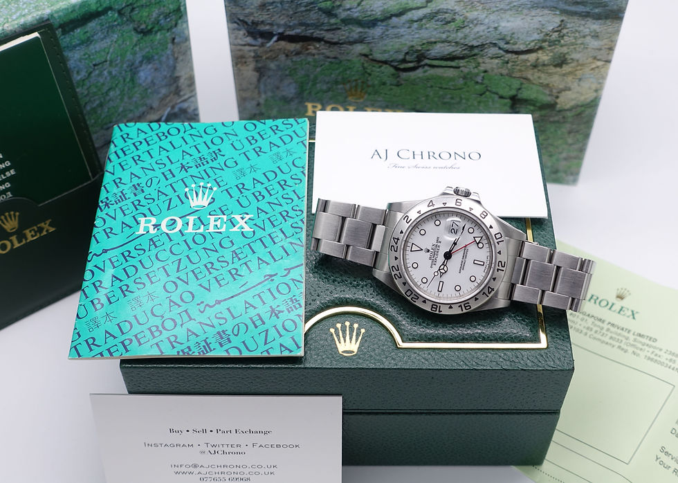 Thumbnail: Stainless Steel Rolex Oyster Perpetual Explorer II Polar White Dial 16570