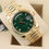 Thumbnail: Unworn 2025 Stella Green Roman Dial Rolex Day-Date 40 228238