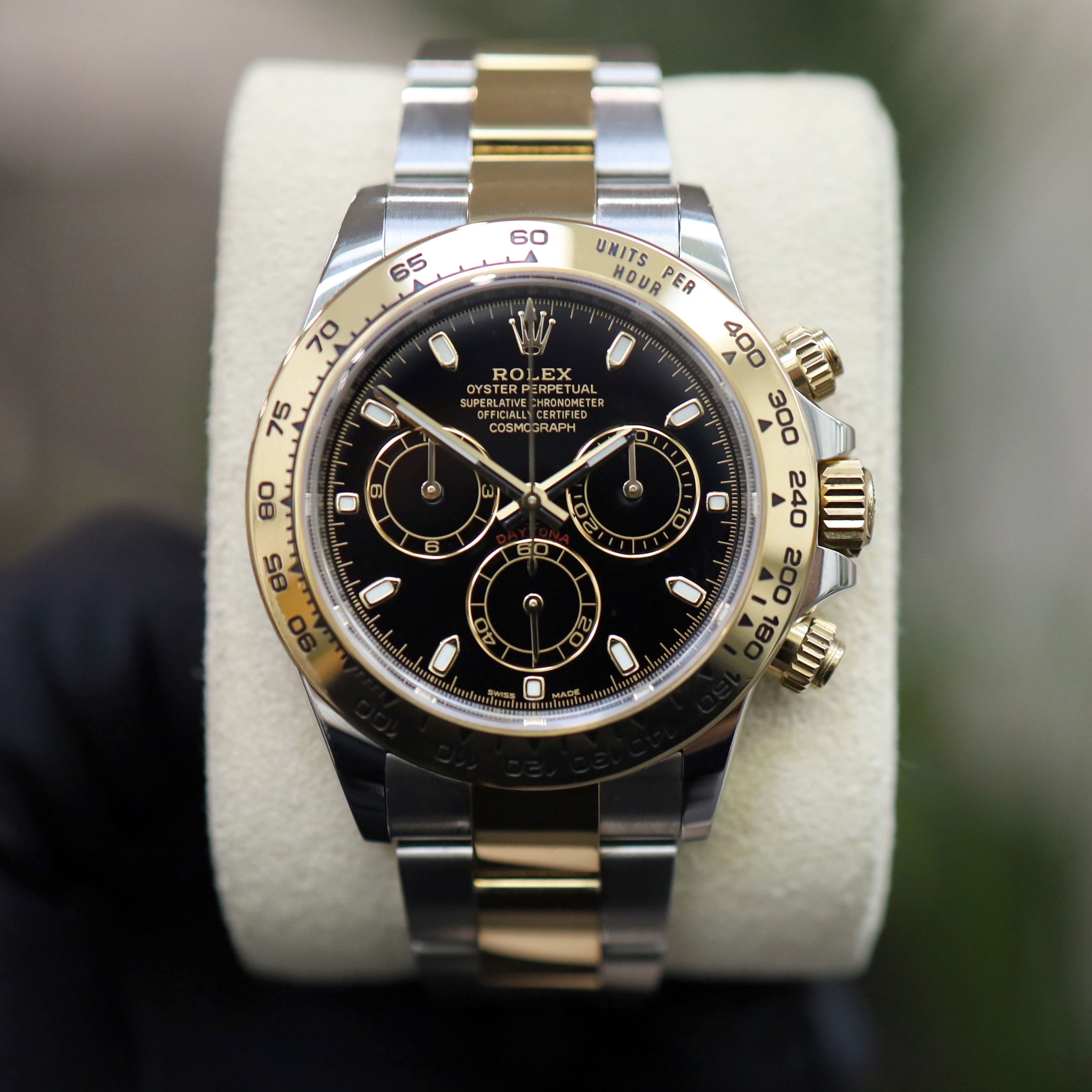 Rolex Daytona Yellow Gold & Stainless Steel Black Dial 2022 Unworn Box & Papers