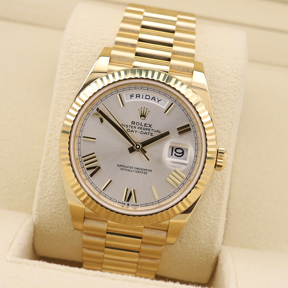 Thumbnail: 2022 Silver Roman Numeral Rolex Day-Date 40 228238 Complete With Box & Papers