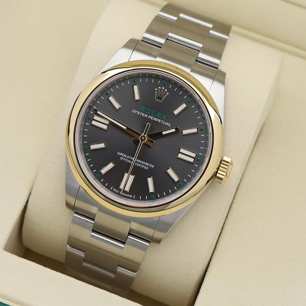 Thumbnail: Unworn 41mm Steel & 18ct Yellow Gold Rolex Oyster Perpetual 100 Year Anniversary
