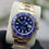 Thumbnail: Unworn 18ct Yellow Gold Rolex Oyster Perpetual Submariner Date Blue Kit 126618LB
