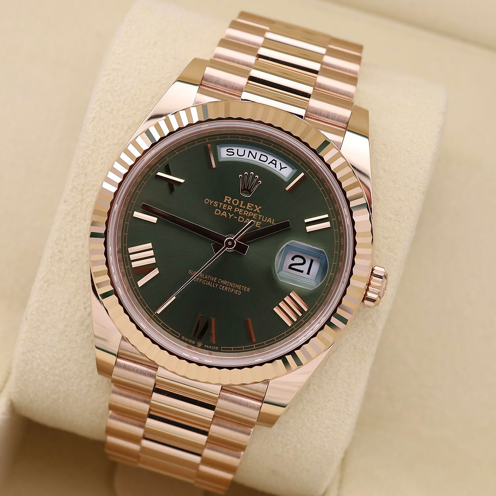 Thumbnail: Unworn 2025 18ct Rose Gold Rolex Oyster Perpetual Day-Date 40 Anniversary