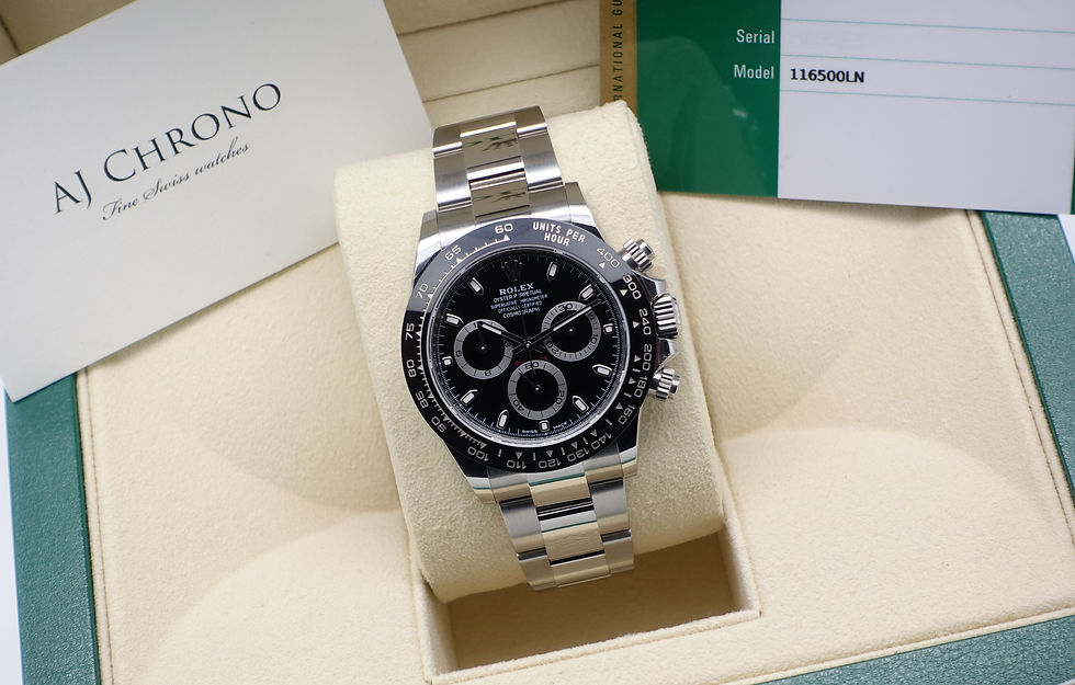 Thumbnail: Unworn Rolex Oyster Perpetual Cosmograph Daytona 116500LN Black 2019 Dial
