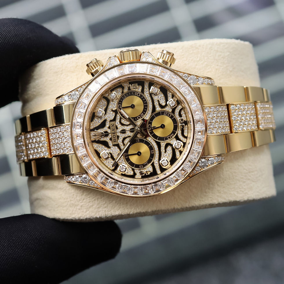 Thumbnail: Rare 2021 Unworn Eye Of The Tiger Rolex Daytona 116598TBR Factory Set