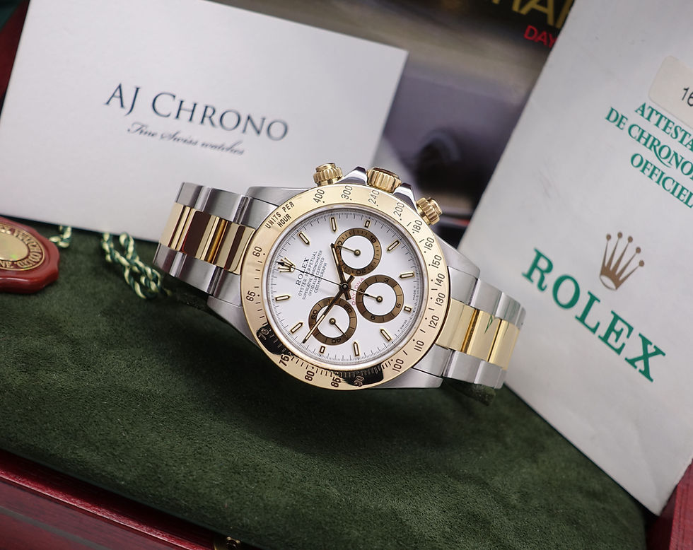 Thumbnail: Gents Steel & 18ct Gold Rolex Daytona 16523 Complete With Box & Papers