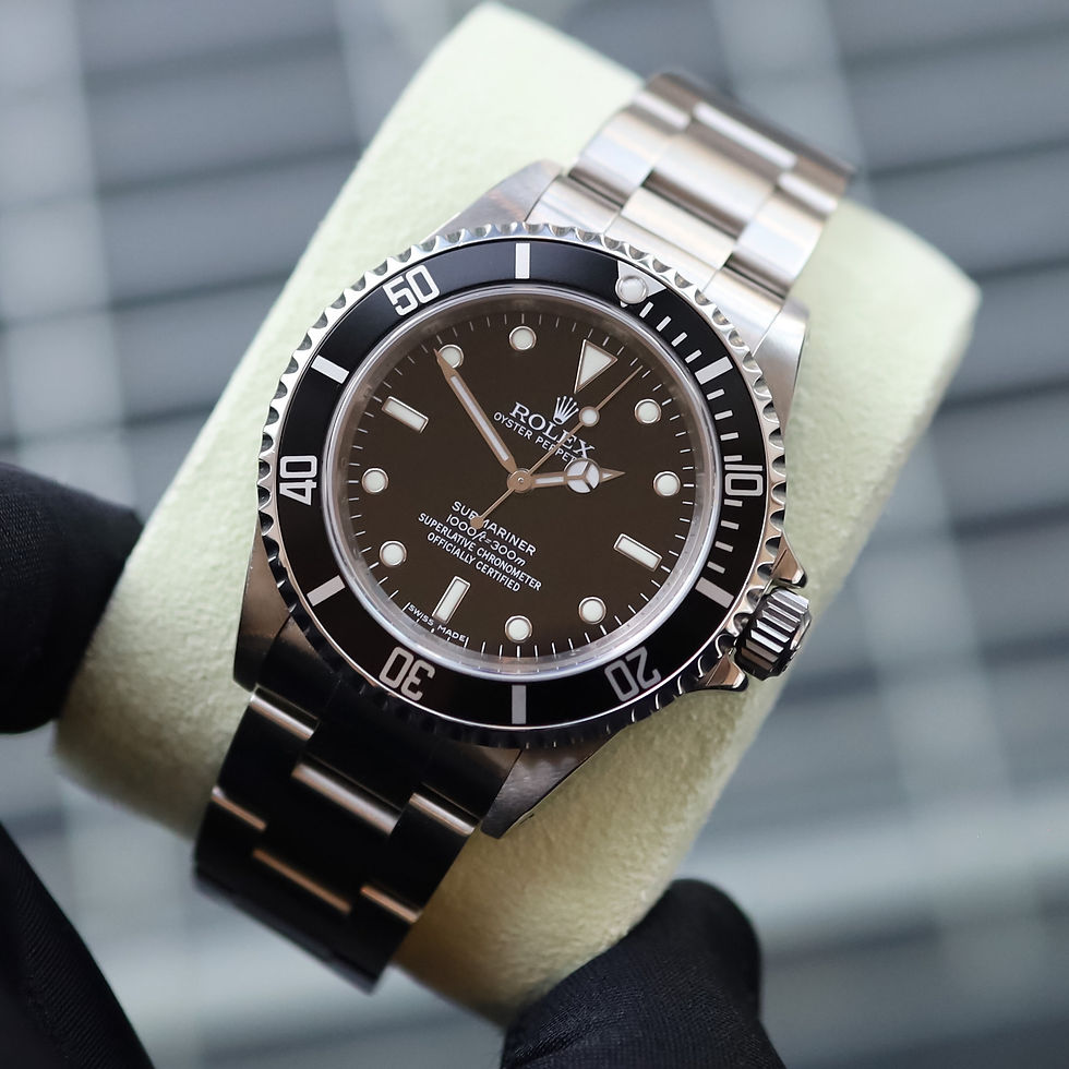 Thumbnail: 4 Liner Stainless Steel Rolex Submariner 14060M Complete With Box & Paper