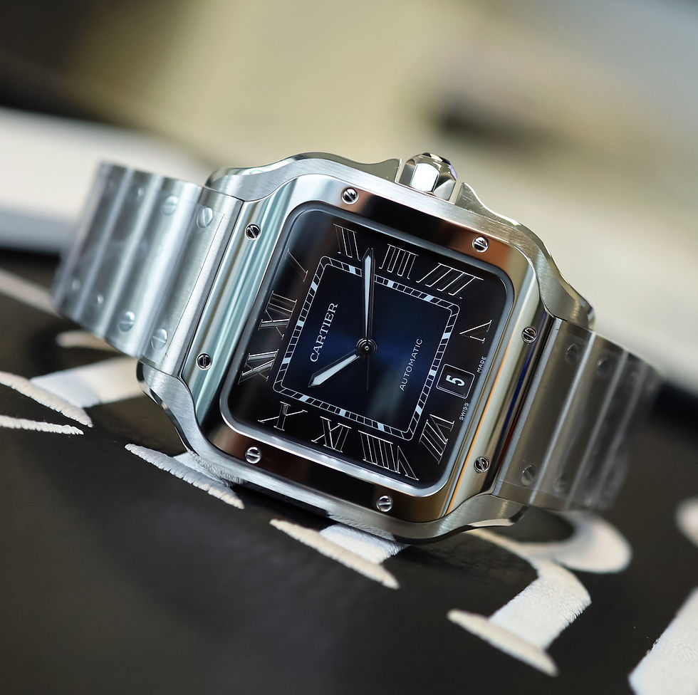 Thumbnail: Cartier Santos Blue Large WSSA0030 Unworn 2022 Complete With Box & Papers