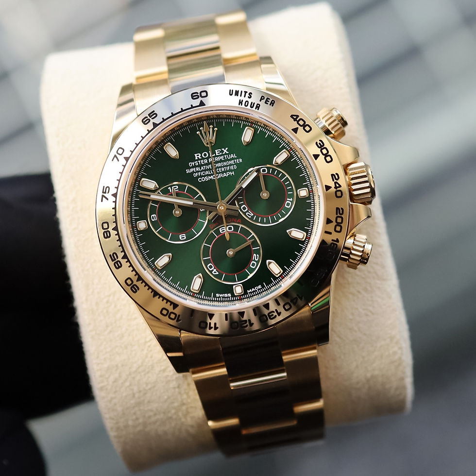 Thumbnail: Rolex Daytona 116508 2022 Unworn 18ct Yellow Gold Factory Green John Mayor Dial