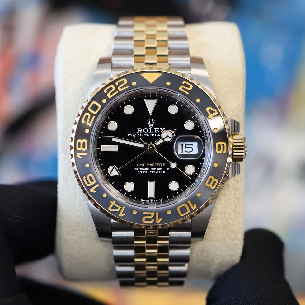 rolex gmt master ii black and gold