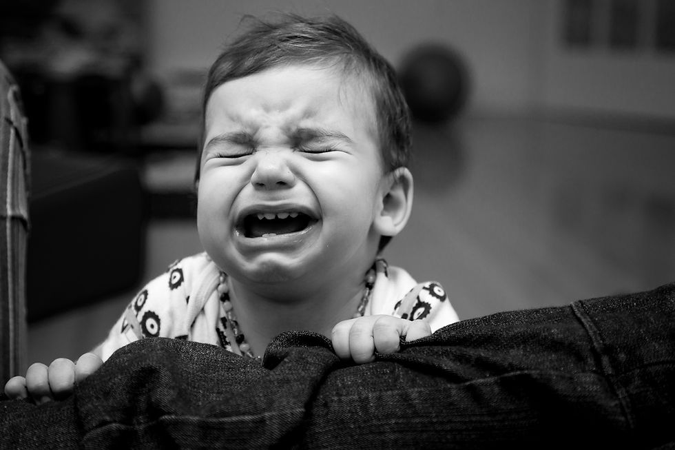 A baby crying