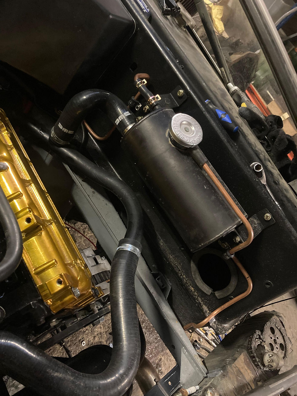 Custom Expansion tank Copper Pipework