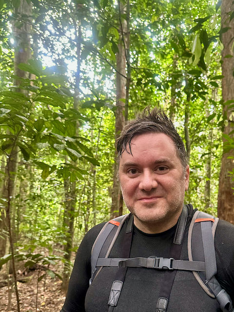 Claudio Tennie in Rekambo National Park.