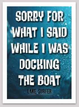 Thumbnail: "Sorry...Docking the Boat" Sticker