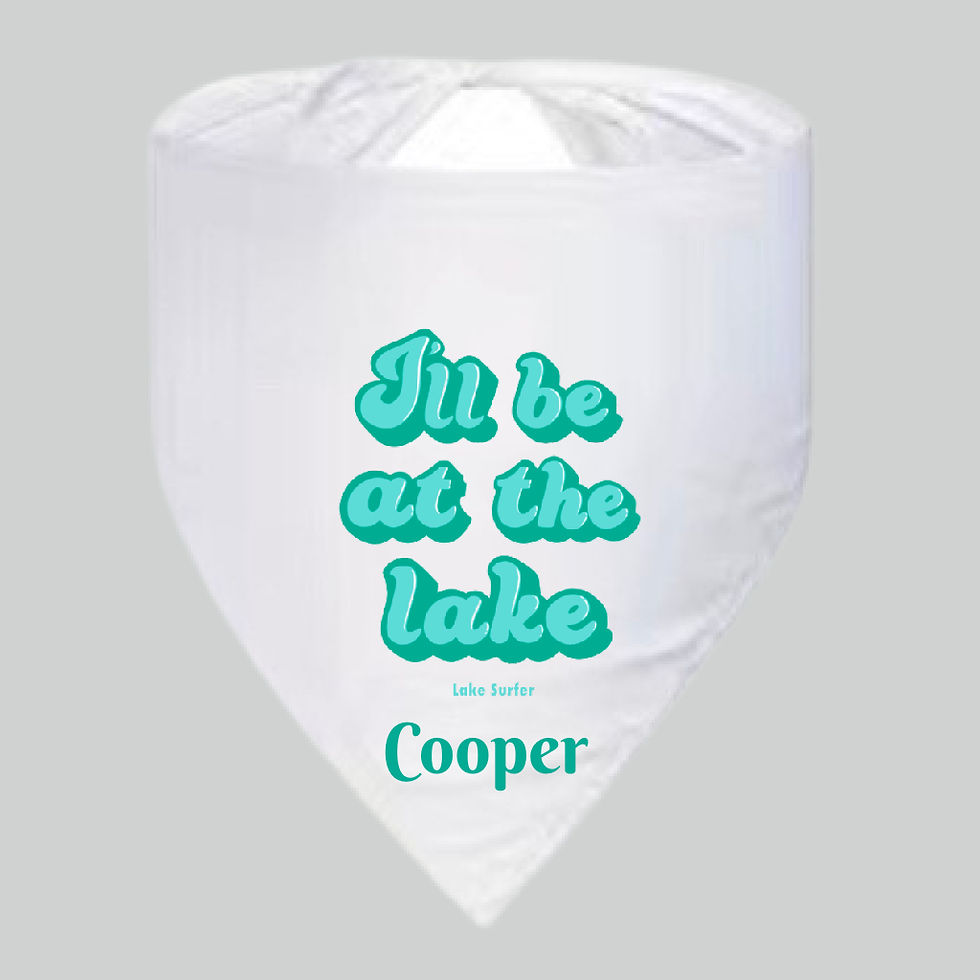 Thumbnail: I’ll be at the lake - dog bandana 