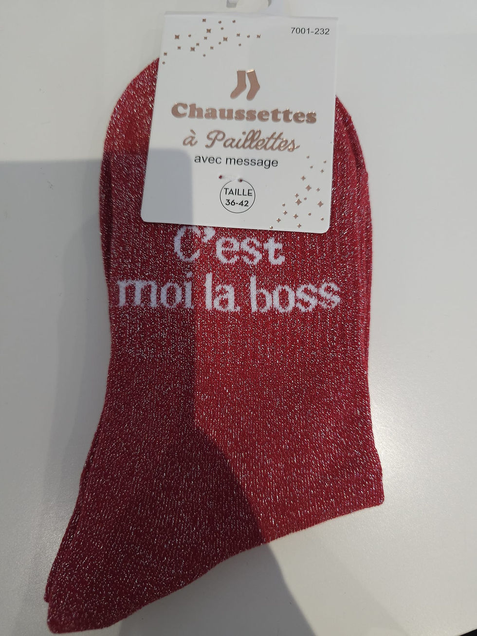 Miniature : Chaussette "C'est moi la boss"