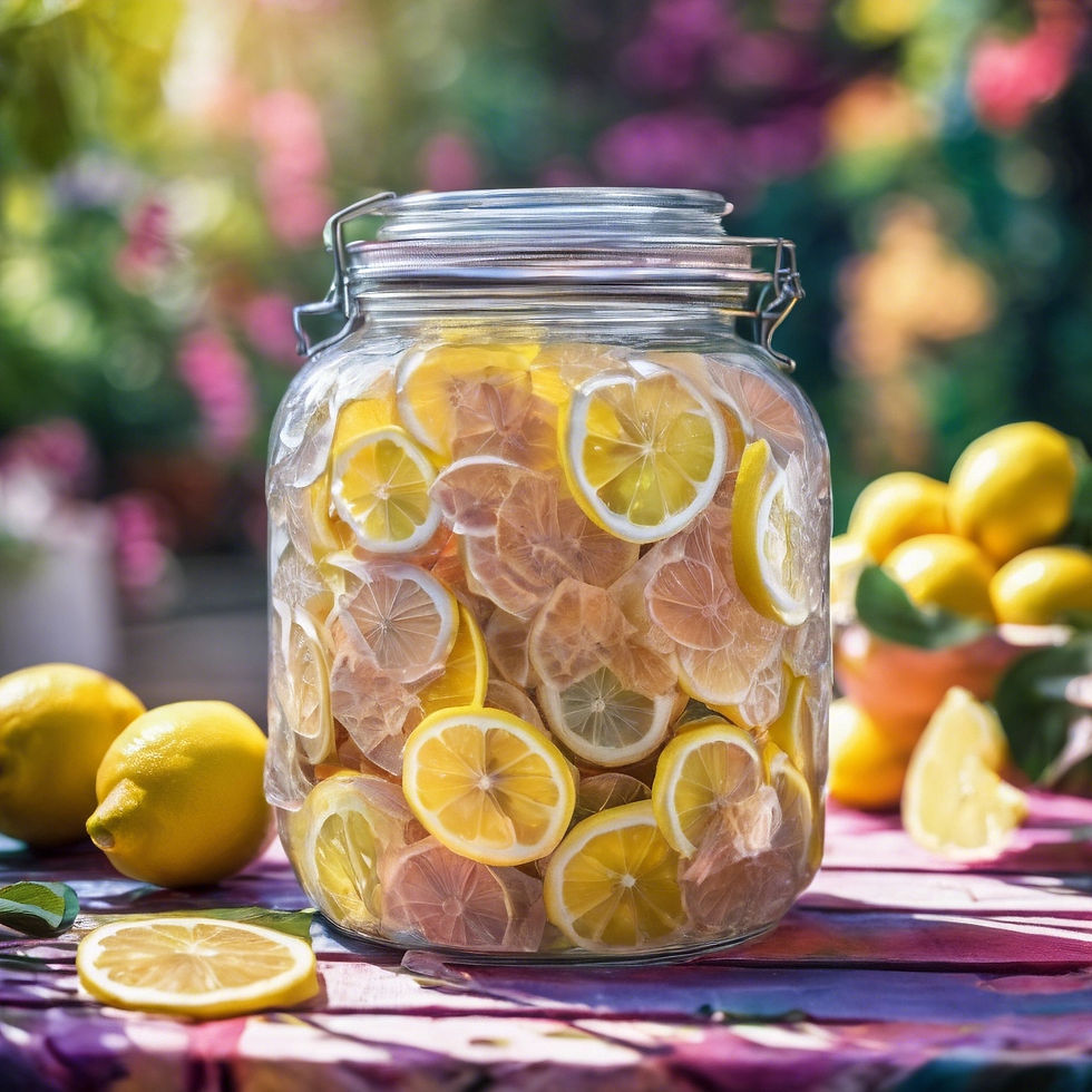 Thumbnail: Lemons in a honey jar.