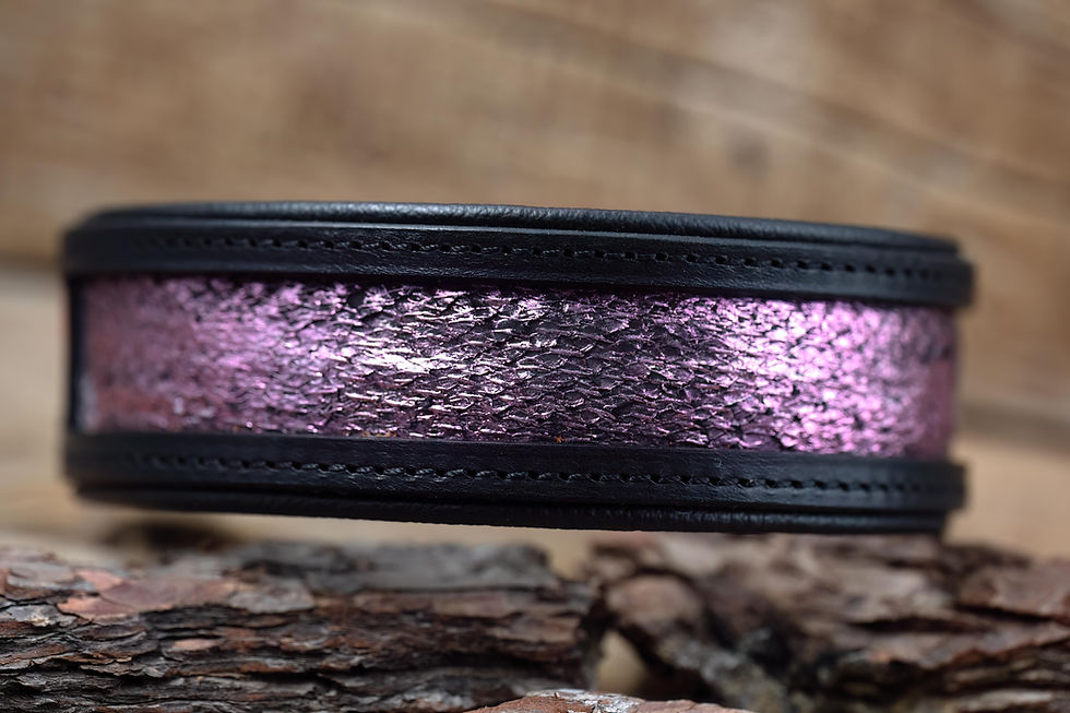 Miniaturbild: Hundehalsband Lachsleder