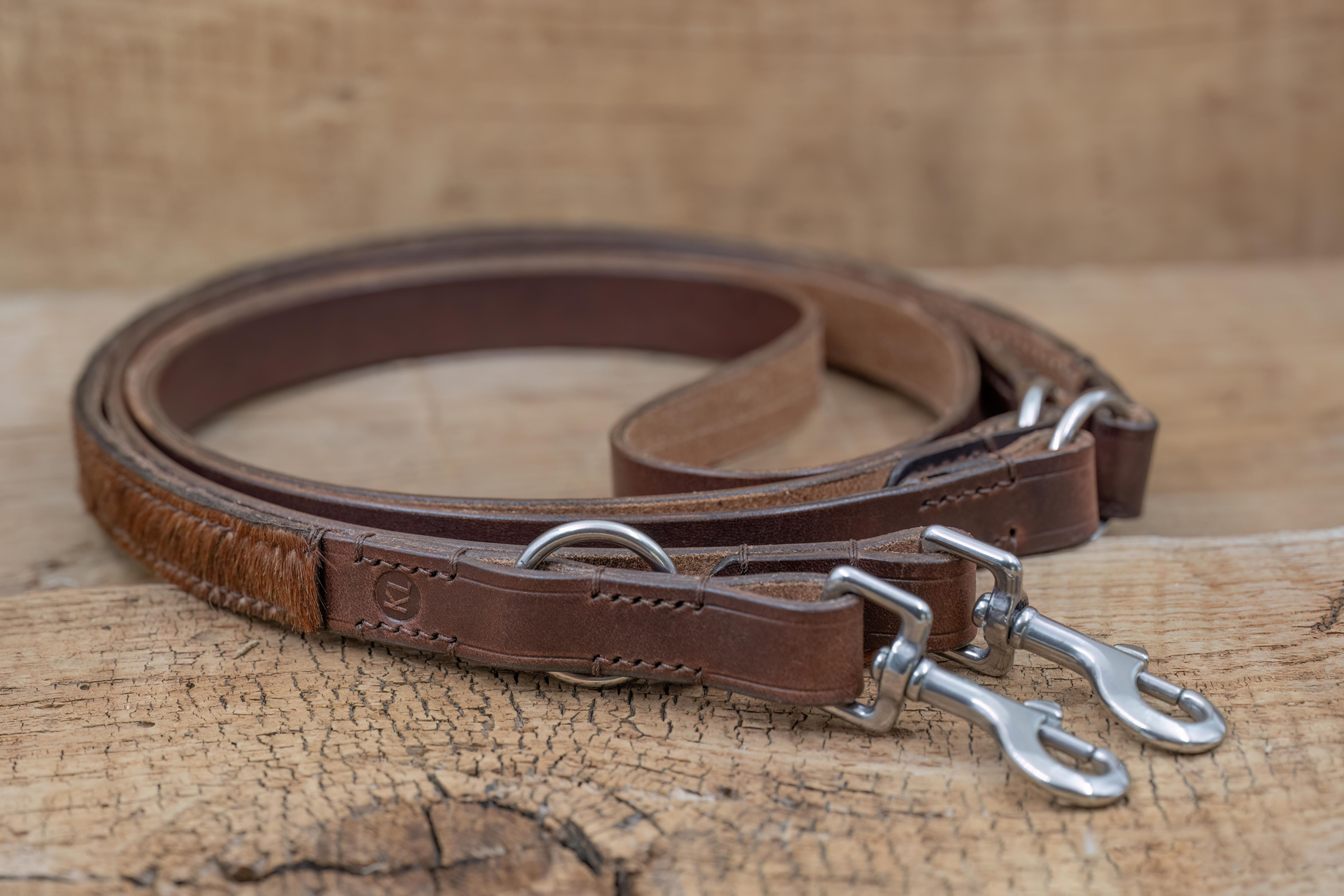 Hundeleine Leder: MUH oder LEO