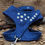 Miniaturbild: Hundegeschirr aus Stoff: ESSENTIAL Walkloden "indigo-blau"