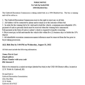 Bus Public Bids