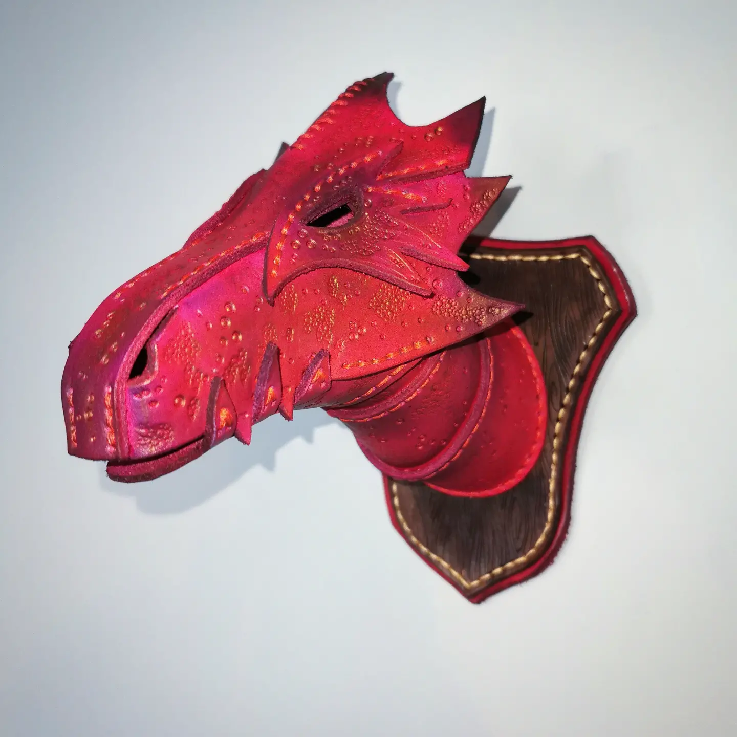 Dragon head wall mounted trophy
