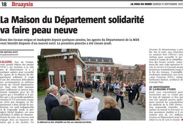 MDS Lillers - Pose de la Première pierre