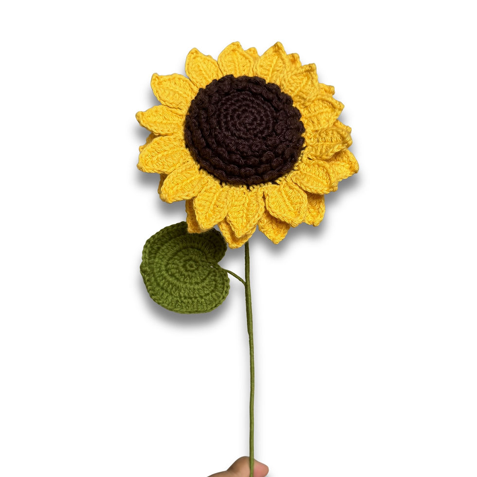 Thumbnail: Forever Double-layered Sunflower Crochet flower