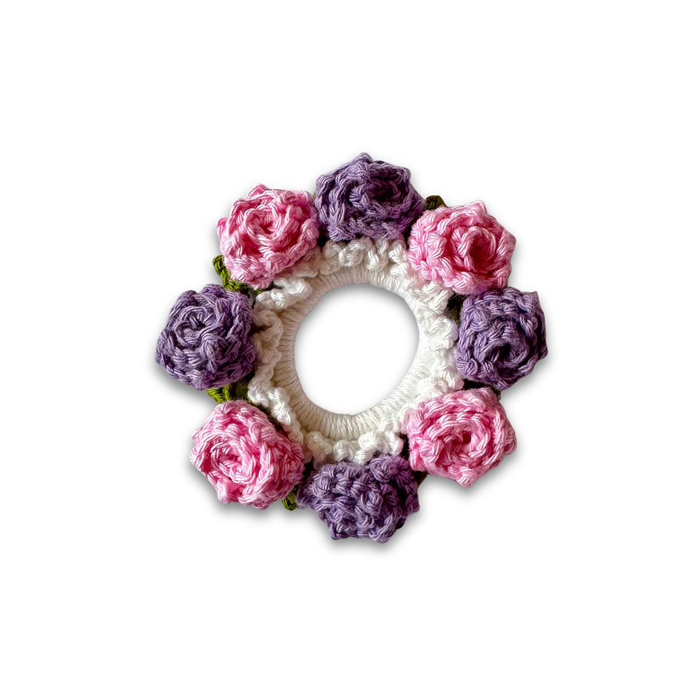 Thumbnail: Crochet Rose Scrunchie