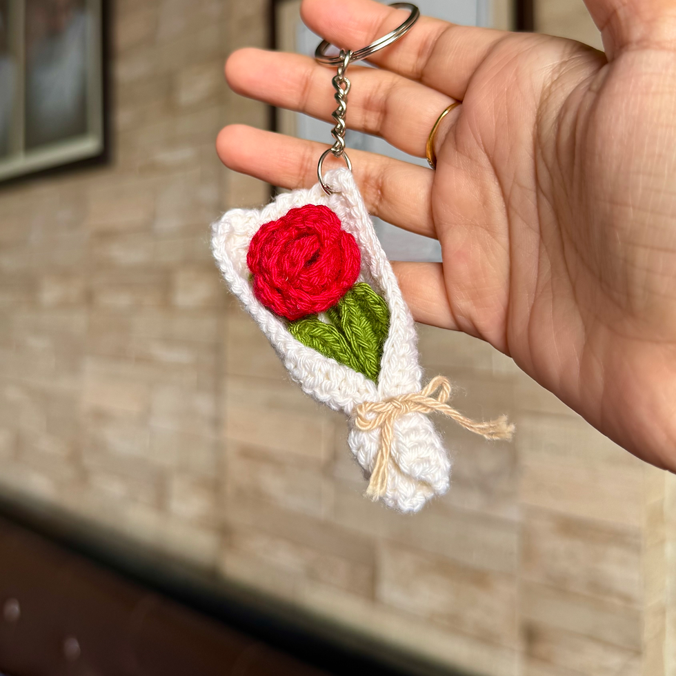 Thumbnail: Flower bouquet keychain