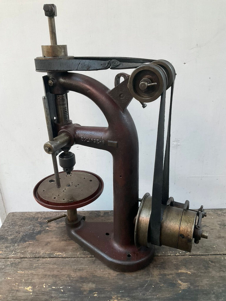Antique Eclipse bench drill dating from late 1800’s with 7 1⁄2” (190mm) diameter r+f table