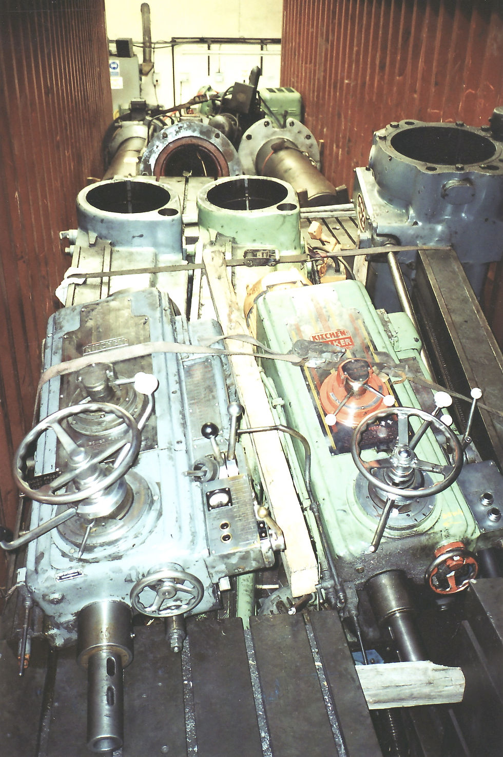 04: ARCHDALE 4’6” + ASQUITH OD2 7’0” + 2 KITCHEN & WALKER E4 RADIAL DRILLS WITH 4 X BOX TABLES