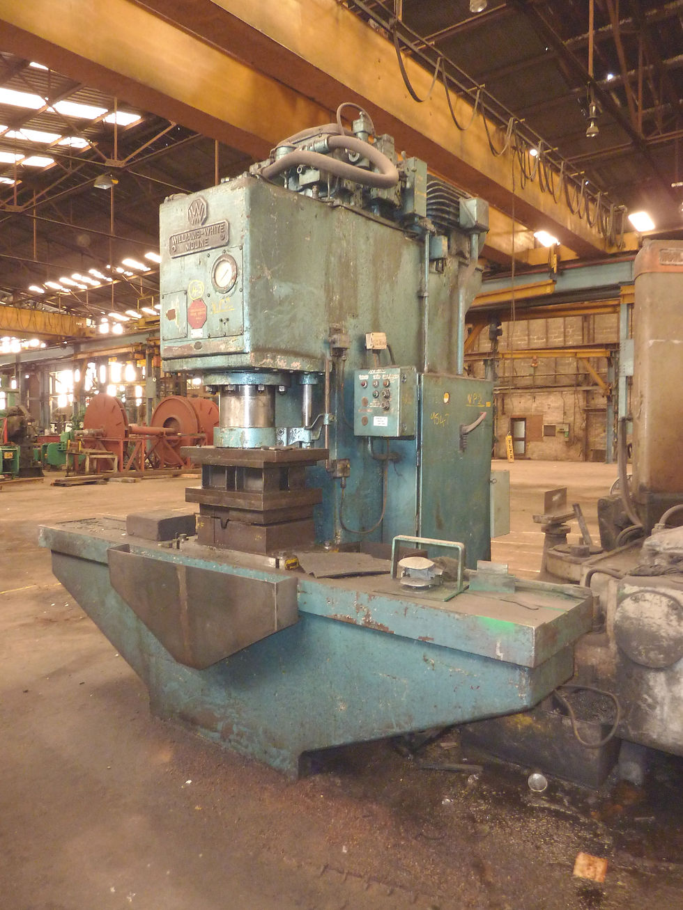 13: WILLIAMS-WHITE HYDRAULIC GAP FRAME PRESS