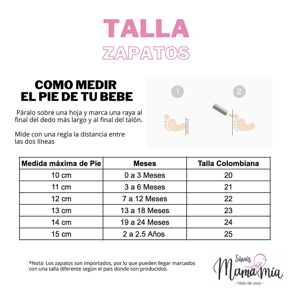Pie Talla De Calzado De Bebe Talla Calzado Bebe 12 Meses Guia De