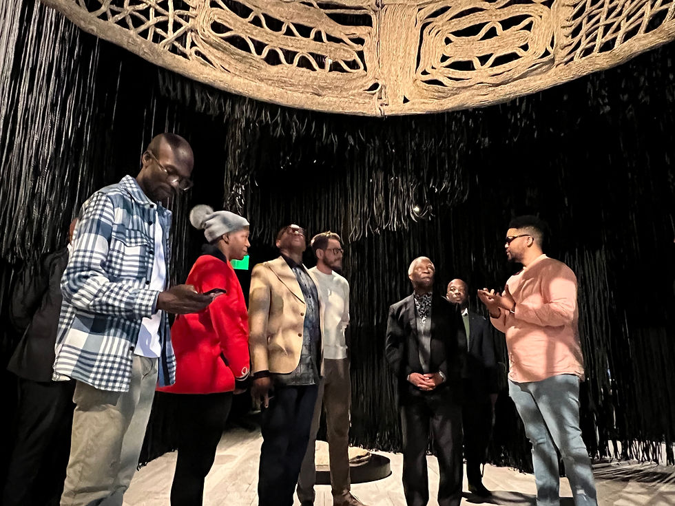 South African Pavillion_Dr Maape and Thabo Mbeki_Venice_2023_Photo Credit: Sandra Maape