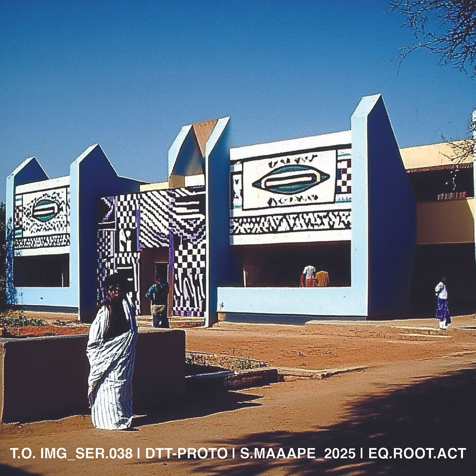 "AFRICAN" Architecture. AI Design: Dr Sechaba Maape