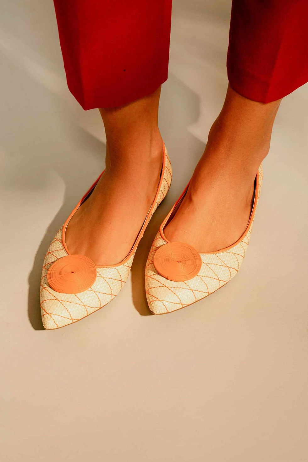 Thumbnail: Raffia Ballet Flats