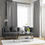 Thumbnail: Hansure Blan velvet curtain drapery gray