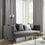 Thumbnail: Hansure Blan velvet curtain drapery gray