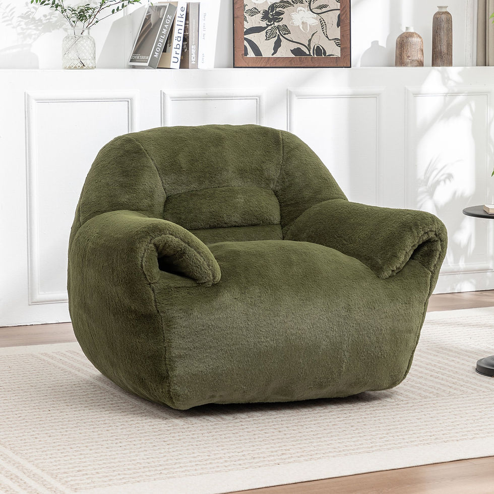 Thumbnail: Bean Bag Chair, Comfy Bean Bag Sofa With Back Support