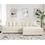 Thumbnail: Oversized Two-Piece  Couches,  L Shaped Sofa, Corduroy, Right Chaise Daybed