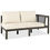 Thumbnail: 4 Pieces Outdoor Acacia Wood Sofa Set